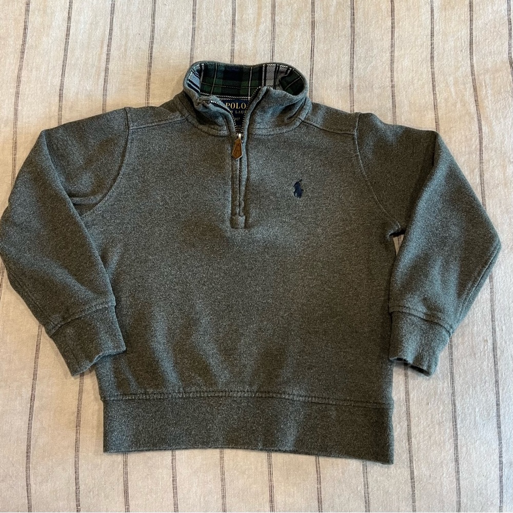 Polo Ralph Lauren Toddler Boys Interlock Quarter Zip Pullover